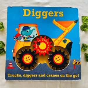 Diggers: Large Sized Wheel Book
